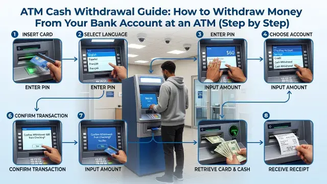 ATM Cash Withdrawal Guide: How to Withdraw Money From Your Bank Account at an ATM (Step by Step)